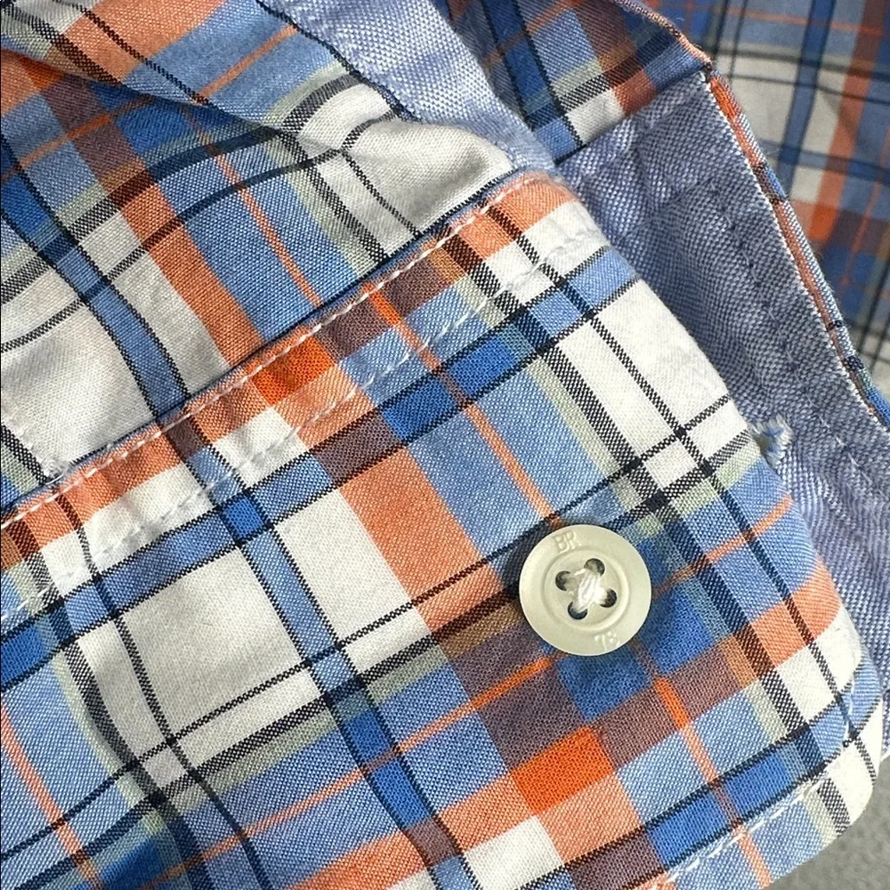 Banana Republic Multicolor Plaid Button Down Shirt size small